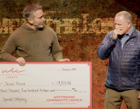 Westmoore Community Church donation to Jesus House